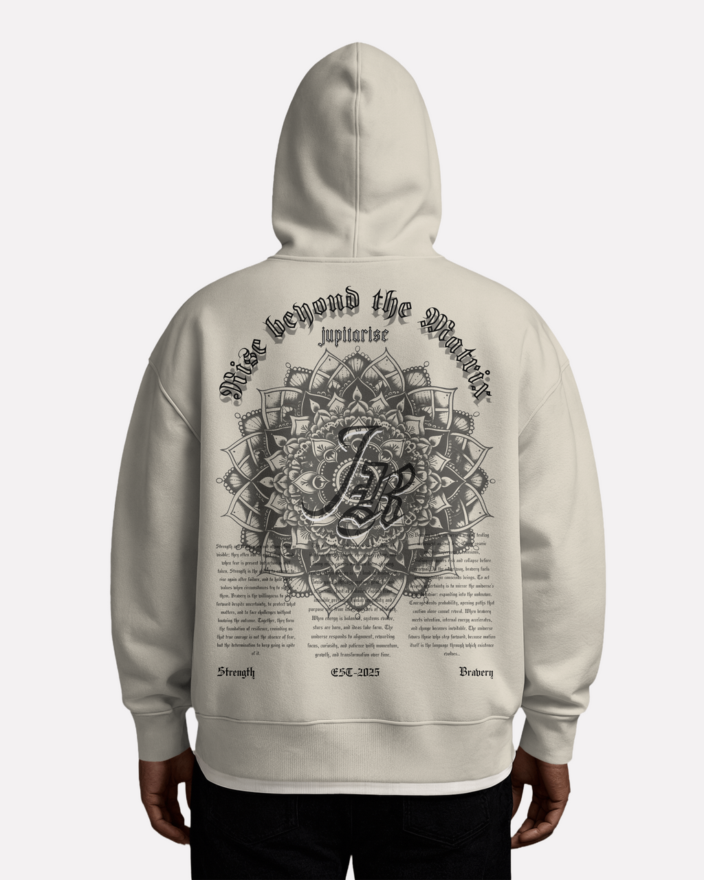 JR Premium/ 440 gsm, Heavyweight Boxy-fit Unisex hoodie