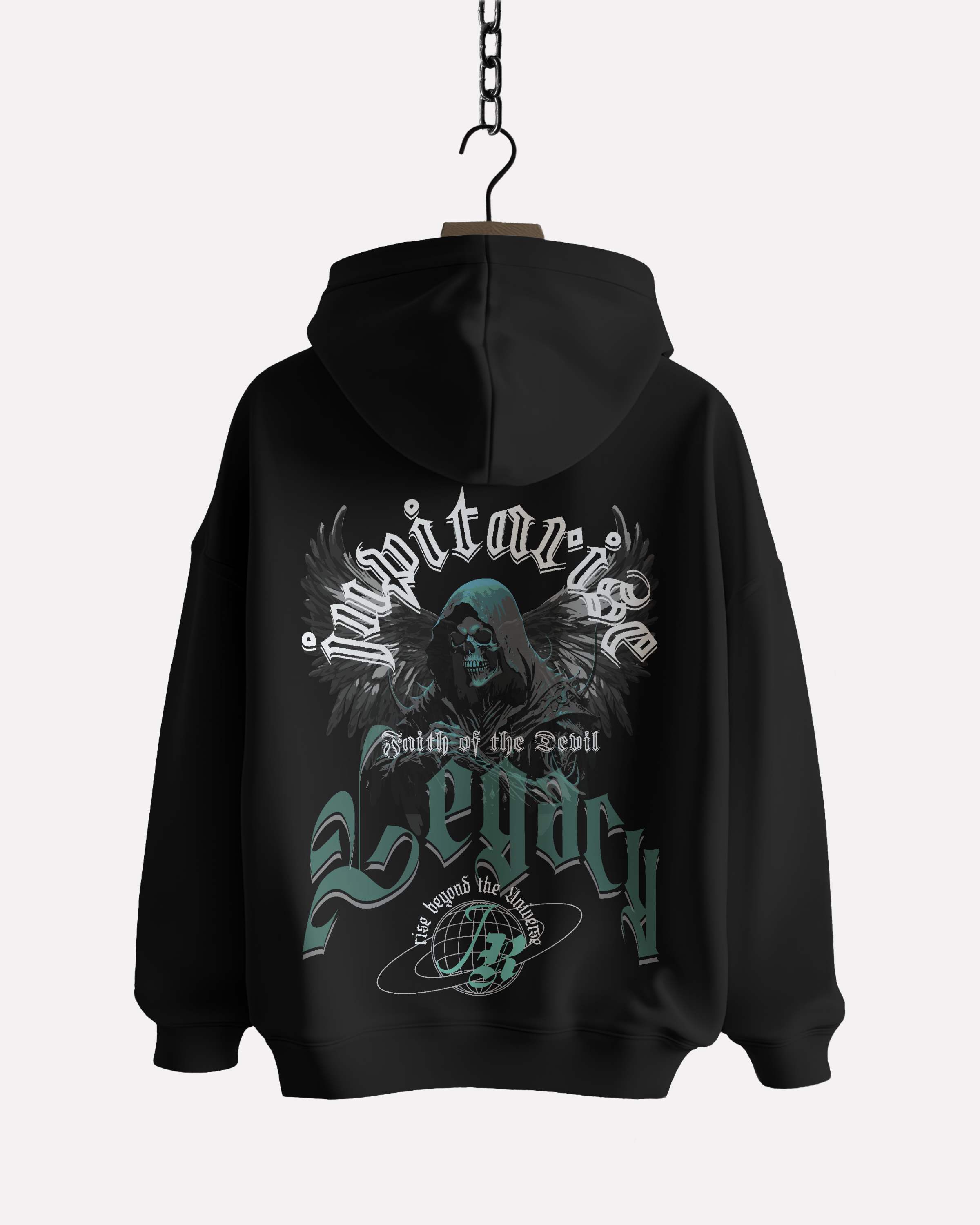 350 gsm/Mid-weight Relaxed fit hoodie for men