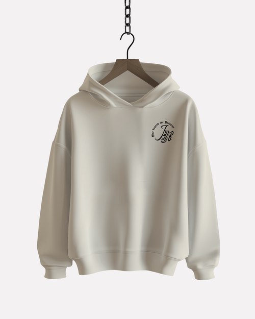 350 gsm/Mid-weight relaxed fit hoodie for men