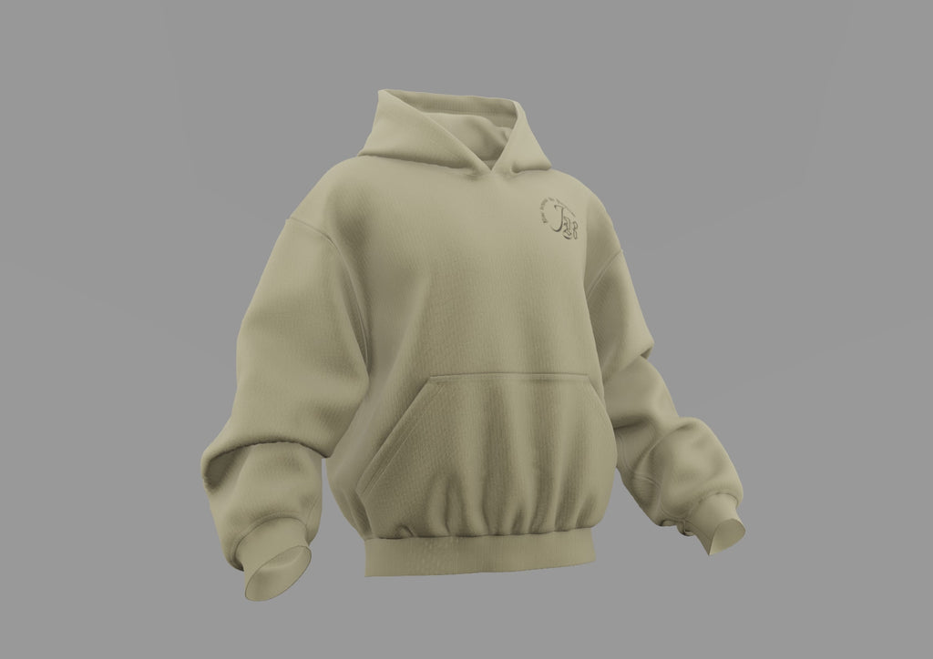 350 gsm/Mid-weight relaxed fit hoodie for men